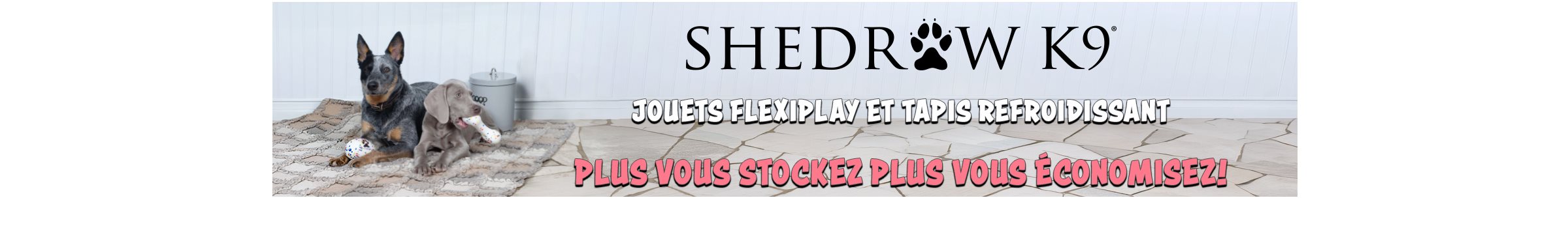 Rabais sur les jouets Flexiplay et les Tapis de refroidissant